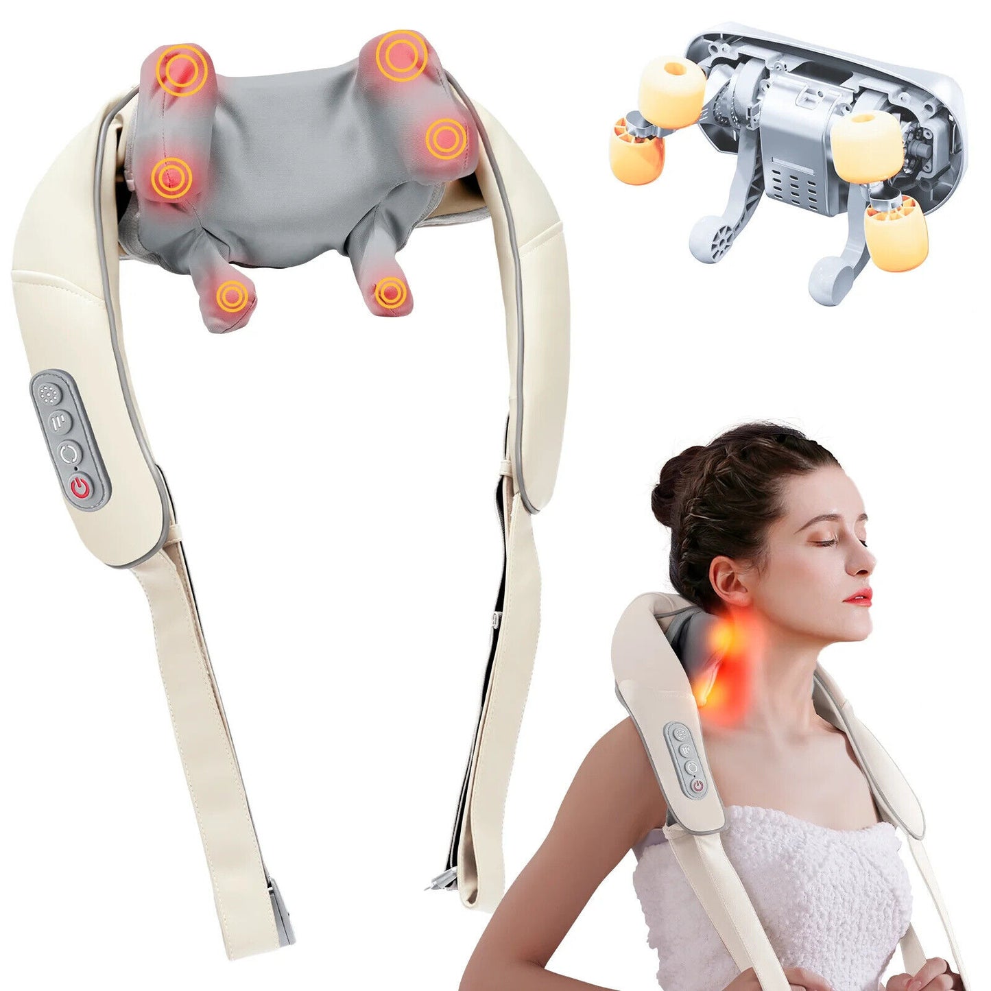 Neck Massager Air Compression for Circulation Relaxation Neck & Shoulder Massage