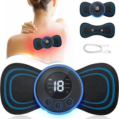 Electric Neck Massager Full Body Back Stimulator Pain Relief Device